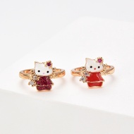 30J COD Boneka cincin anak titanium wanita tunangan anti karat emas asli tidak luntur korea silver m