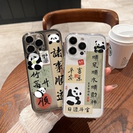 国风熊猫书法手机壳11promax15Plus太空壳14/13软壳7/820251020