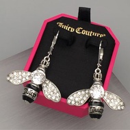 E057 - Juicy Couture Honey Bee 🐝 charm Earrings 銀色閃石小蜜蜂耳環