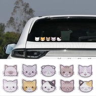 Cartoon Cat Reflective Car Stickers - Personalised Decorative Decals - Anit-Scratches Warning Self-adhesion - For Electric Car Helmet Motor Cycle - Automobile Exterior Decoration