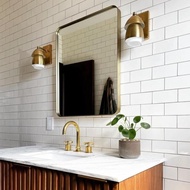 Subway Tile 10x20 Putih Glossy Non Bevel Merk Mustika @8 Dus