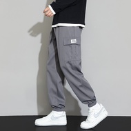 Men's Oversized L-7XL Loose Multi Pocket Casual Pants Trendy Long Pants Work Pants Drawstring Pants 