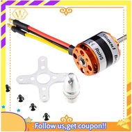 【W】D2836 2836 Brushless Motor 2- 4S Lipo 4mm Shaft Diameter Suitable for 40A ESC Fixed-Wing Drones D