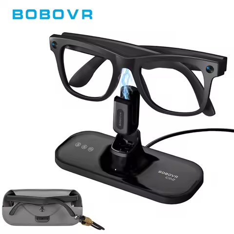 BOBOVR CG2 3-in-1 Charging Dock Compatible with Ray-Ban Meta Smart AI Glasses Magnetic Charging Stat