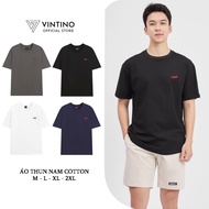 VINTINO Men's and Women's T-shirt Round Neck Cotton Fabric 250gsm Stretchable, Cool, Sweat Absorbent