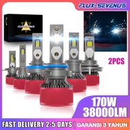 Flux-Seven Aurora Pro 38000LM LED Headlight Bulb for Car H4 H11 HB4 HB3 3 Year Warranty