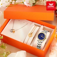 100% ของแท้ OPK นาฬิกา ผู้หญิง กัน น้ำ ของแท้ ใหม่ 2025 แฟชั่น พระคุณ สายสแตนเลส ปฏิทิน ส่องสว่าง นา