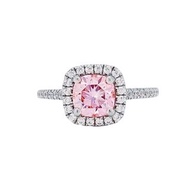 莫桑石 莫桑鑽 1-3克拉粉紅公主女鑽戒 台北門市 客製化訂製白金