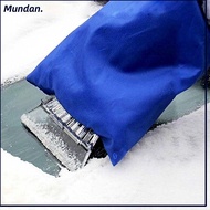 MUNDAN Car Snow Scraper Glove, Plastic Scratch-Free Car Cleaning, Ideal Handheld Style Snow Removal 
