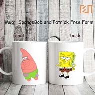 SpongeBob and Patrick Mug Free Form Jazz Meme Icon