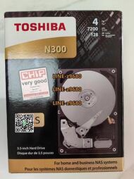 【可開發票】東芝NAS N300 企業級4T硬盤 ，CMR垂直盤 企業管理存儲