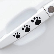CUTTING STICKER CAR HANDLE DOG FOOT STICKER DOG PAW HANDLE
