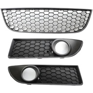 Fit for Polo MK4 9N3 2005-2009 Car Fog Light Lamp Cover Bumper Grille Front Lower Bumper Center Gril