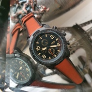 Original Fossil Dilliger Chronograph Luggage Brown Leather Strap Men's Watch FS5714 With 1 Year Warranty On Mechanism