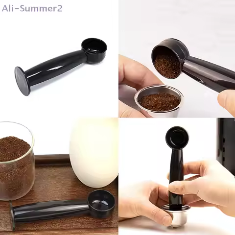 {MX} 2 In 1 Dual-use Coffee Bean Spoon Powder Press Tamper Scoop 7g Standard Measuring Spoon Coffee 