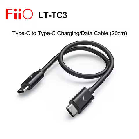 FiiO LT-TC3 20cm USB-C to USB-C Charging/Data Cable for Android phone Connect with Music Players/BTR