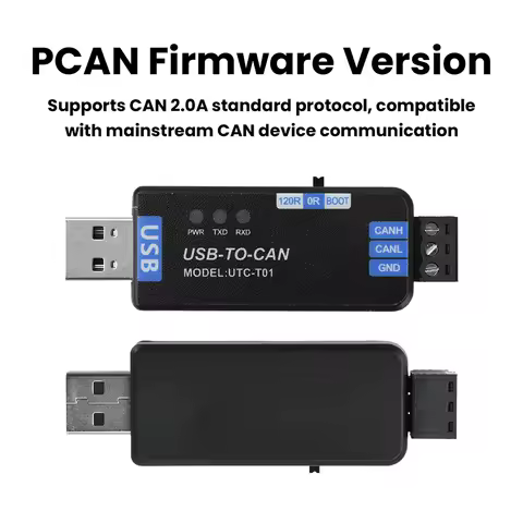 USB to CAN Converter Adapter CAN Bus Analyzer Communication Module CAN 2.0A Protocol Support Industr