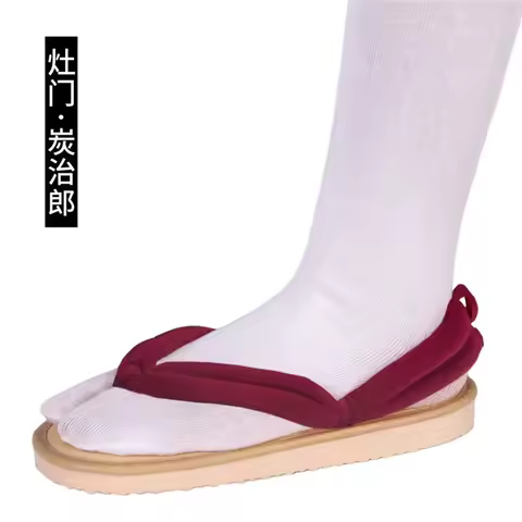 A;5\b,7/Cosplay Shoes Tanjirou Clogs Sandals Kamado Nezuko Geta Kochou Shinobu Flip Flops Anime5,j'8