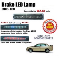 Lampu Brek Ketiga LED Proton Waja Merah Dengan Lampu Lampu LED Biru (Stok sedia)