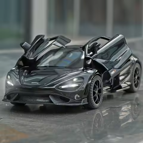 1:32 Mclaren 765LT Supercar Series Metal Alloy Diecast Model Car Fine Decorative Ornaments DIY Self 