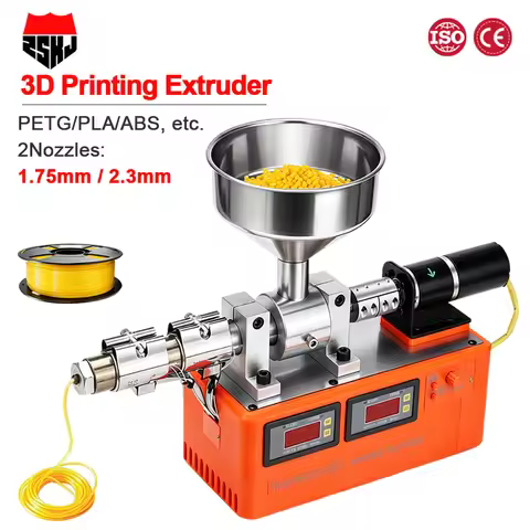Desktop 3D Printer Filament Extruder Machine 600g/h 600W 300°C Dual Temp Recycle PLA PETG ABS Pellet