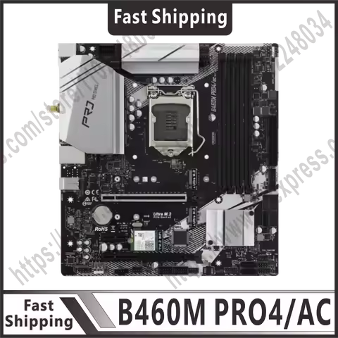 B460 motherboard B460M PRO4/AC motherboard LGA 1200 4xDDR4 128GB 6xSATA3 M.2 supports 10th generatio