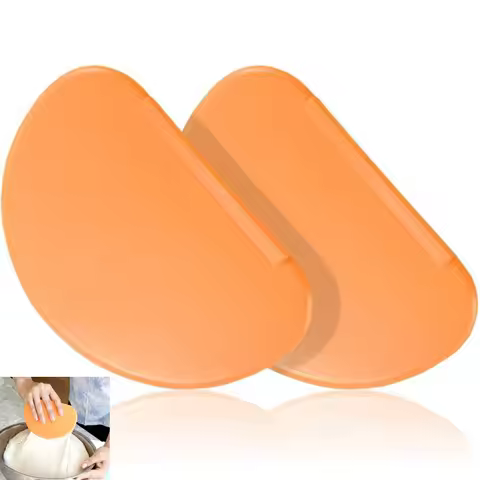 1Pcs Flexible Bowl Scraper Dough Scrapers Spatula Multipurpose Curved Pastry Scraper Flat Edge Mixin