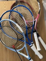 Tennis and Badminton Rackets網球拍羽毛球拍 - Prince TT maria racket, Head Ti Heat, Wilson  Hammer 7