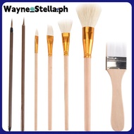 【Wayne_Stella】7 Pieces Ceramic Glaze Tools, Pottery Supplies Different Shapes of Pottery Glaze Brush