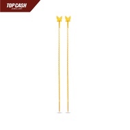 TT9 Top Cash Jewellery 18k Gold Aura Tassel Earrings