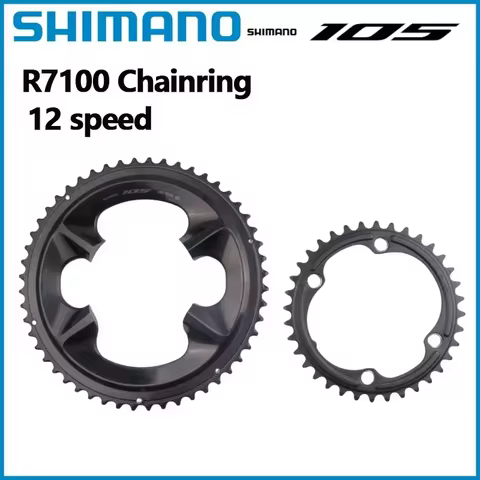 SHIMANO 105 FC R7100 Di2 Series Chainring 12 Speed 52T 36T For Road Bicycle 1 Pcs With No Box
