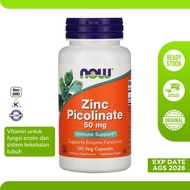 PTR Vitamin Zinc Picolinate 50 mg Now 120 Veggie Kapsul