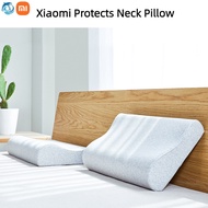 Xiaomi Mijia Pillow Cervical Protective Spine Sleep Aid Dormitory Student Neck Latex Memory Foam Free Pressure Soft Antibacterial Family MJYZ18H Gift