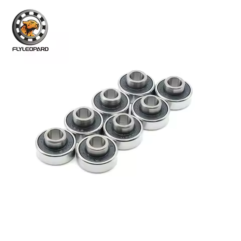 8pcs 608 2RS Bearing with Spacer ABEC-7 8X22X7mm Longboard Skateboard Ball Bearings