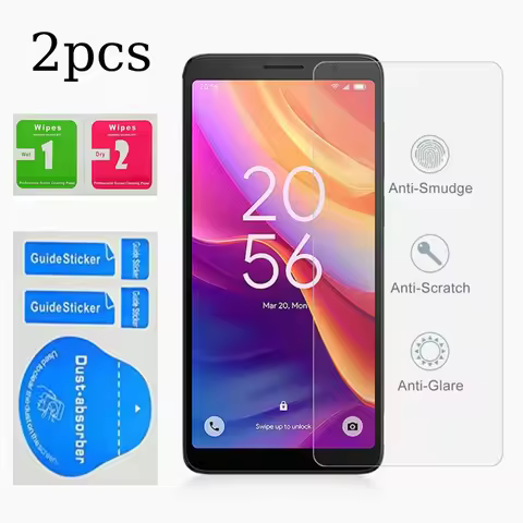 2pcs For TCL 501 Screen Protector For TCL 503 Anti-Scratch High Clear HD Tempered Glass Protective F
