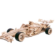Rolife ROKR Racing Car LK505 – 3D Wooden Puzzle Racing Car F1 Mechanical Model DIY Educational Toys