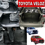 6d Car Floor Mats TOYOTA VELOZ (2022-2026) 7-Piece Full