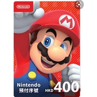 Nintendo Switch eShop Prepaid Gift Top Up Card 400 HKD