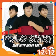 CY 5427 PLUS SIZE MAN CASUAL POLO COLAR SHIRT BIG SIZE / SHIRT COLAR SIZE BESAR 3XL 4XL 5XL 6XL 7XL