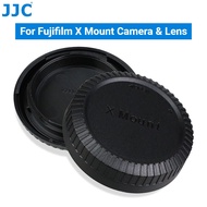 JJC Fujifilm X Mount Camera Body Cap &amp; Rear Lens Cover for Fuji Fujifilm X-S10 X-T5 X-T4 X-T3 X-T2 X-T1 X-T30 II X-T30 X-T20 X-T10 X-E4 X-E3 X-E2 X-E2S X-T200 X-T100 X-PRO3 2 X-A10