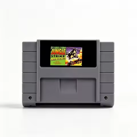 Jungle Strike Link 017 for SNES Card 19 Kinds 16-Bit Game Cartridge USA/EUR Video Game Console Games