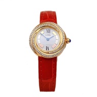 Cartier Cartier Women's Watch Cartier Small Cyclone 27 Watch Diameter Gold-Plated-Back Diamond Engli