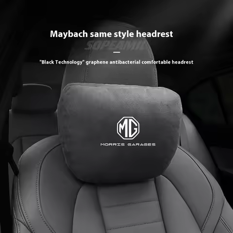 For MG ZS Hybrid+ HS ES5 MG4 S5 EV EZS ONE MG3 MG5 MG6 MG7 Suede Car Headrest Neck Support Seat Lumb