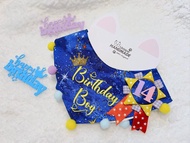 寵物生日 圍巾 birthday boy