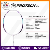 PROTECH Unlimited V3 5U Badminton Rackets Max Tension 36 LBS