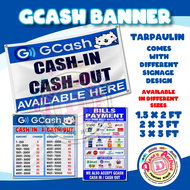 GCASH TARPAULIN CASH IN CASH OUT