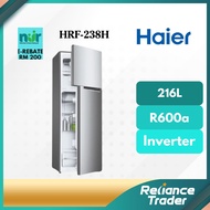 《SEDA》HAIER 2 DOOR FRIDGE REFRIDGERATOR HRF-238H 216L PETI SEJUK