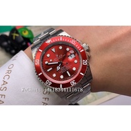 Rolex Submariner Commemorative Water Ghost Series Red Dial Steel Band Men's Watch