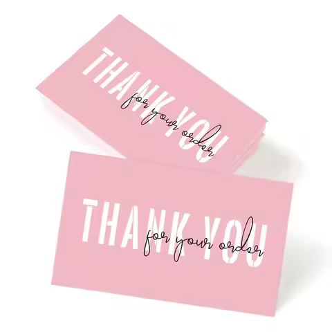 50pcs Thank You Card for Business,Party,Thank You Cards Small Business Supplies,Thank You For Your O