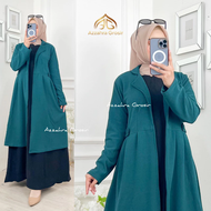 AM - Bianca Cardigan [Tanpa Dalaman] Blazer Wanita Korea Style / Long Cardigan Wanita Panjang Fashio